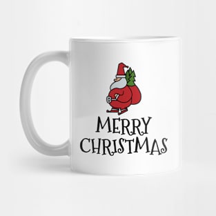 Santa on The Walk Merry Christmas Mug